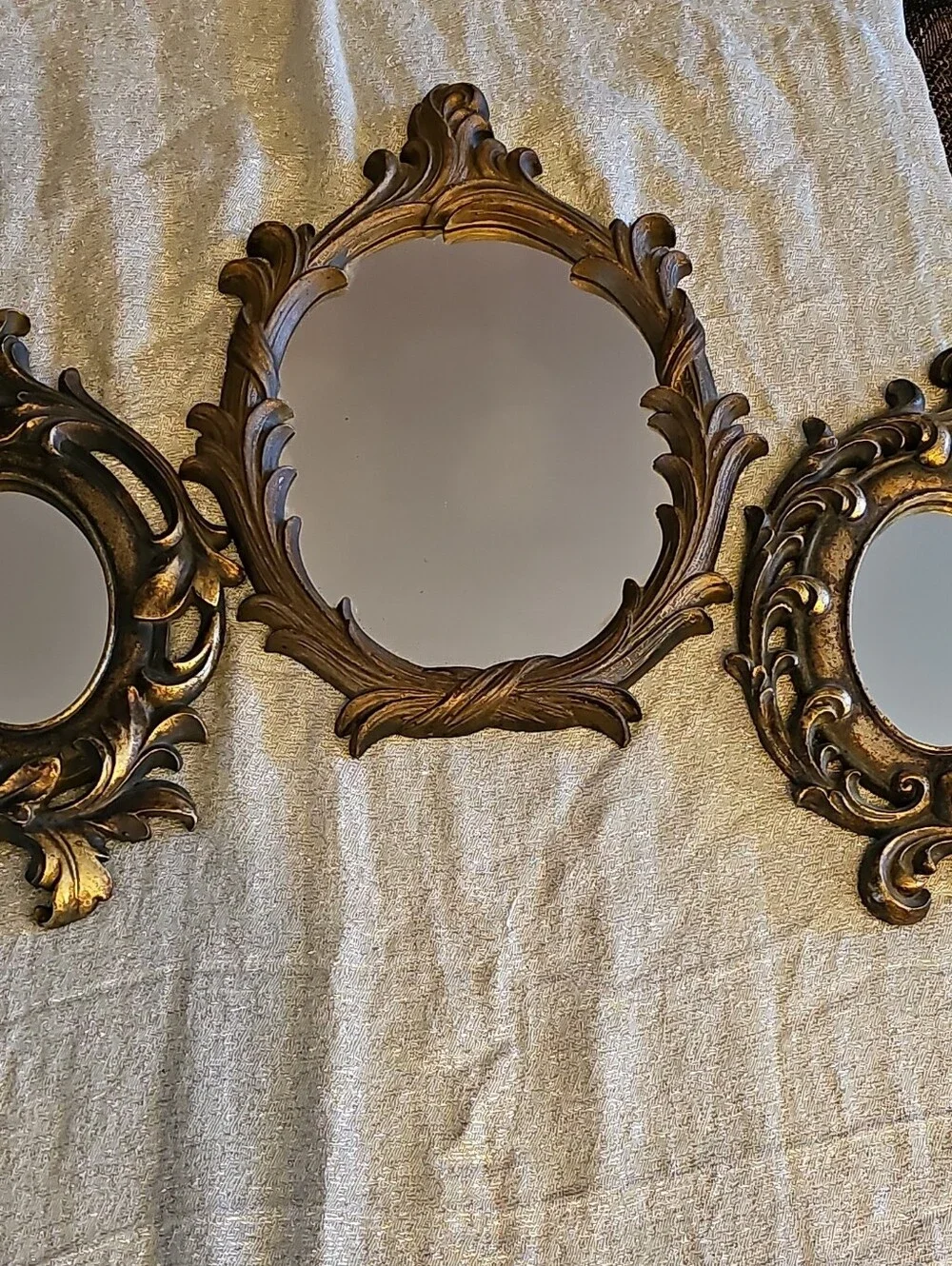 Ornate Gold Decorative Wall Mirror - Classic Baroque Style